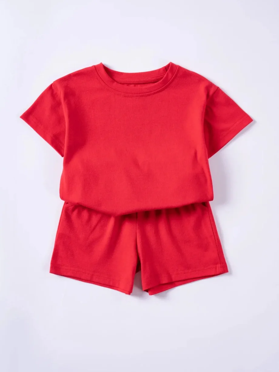 2-piece T-shirt and shorts tracksuit set for children Multivariant