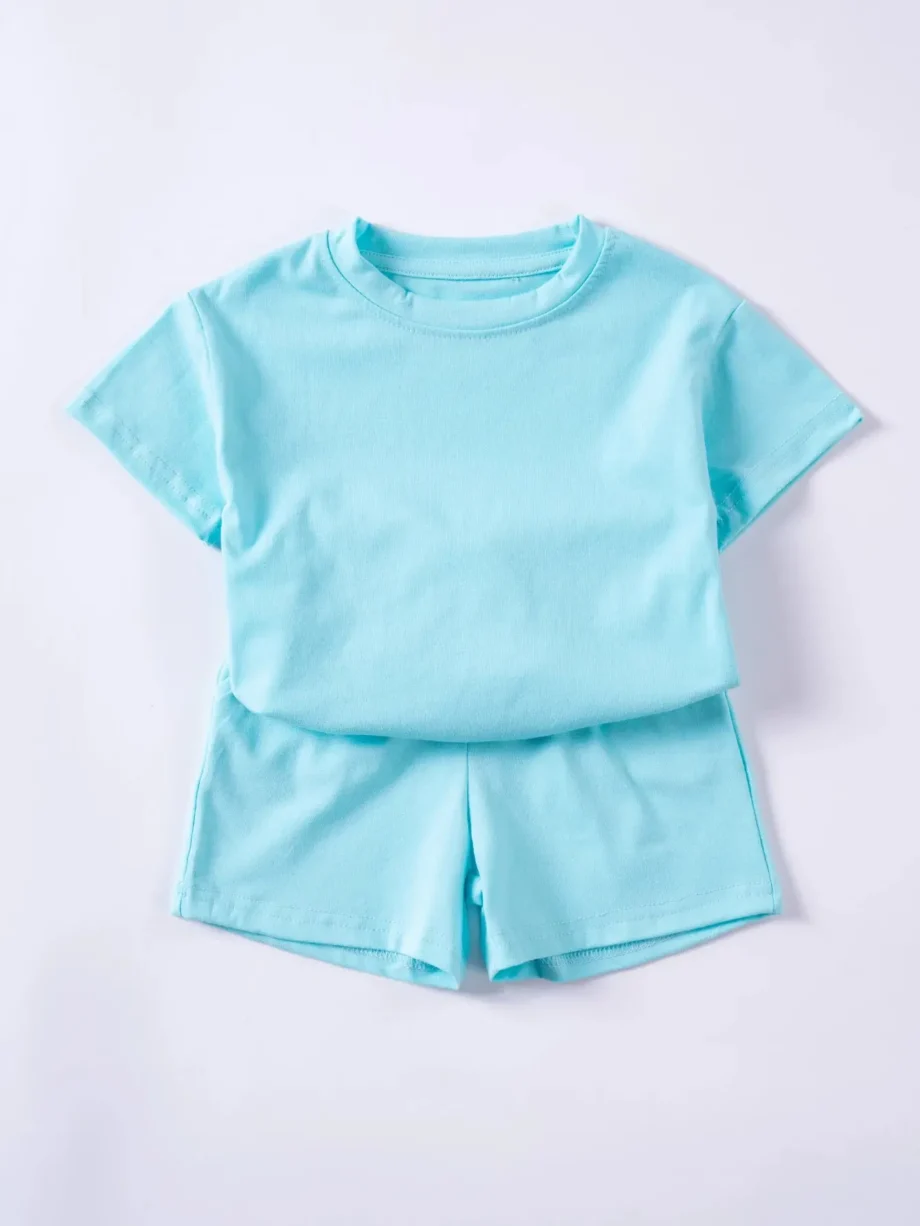 2-piece T-shirt and shorts tracksuit set for children Multivariant